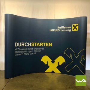 Messewand Pop up MAGNETIC Raiffeisenbank