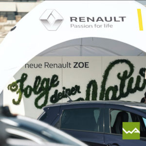 Pneu Werbezelt Renault 3