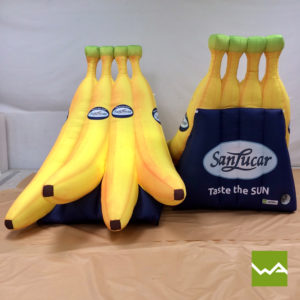 Aufblasbare Produktnachbildungen - SanLucar Bananen