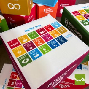 Sitzwuerfel AKTION SDG Nachhaltigkeitsziele 2