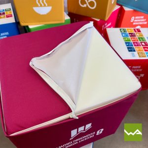 Sitzwuerfel AKTION SDG Nachhaltigkeitsziele 3