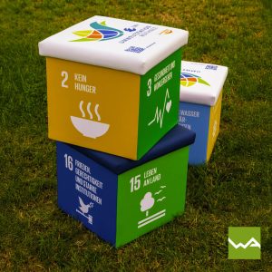 Smartcube - Faltbarer Sitzwuerfel - Nachhaltigkeitsziele