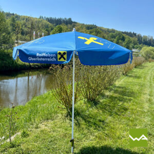 Sonnenschirm Raiffeisenbank