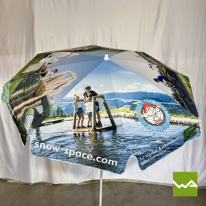 Sonnenschirm Bedruckt Snow Space 2