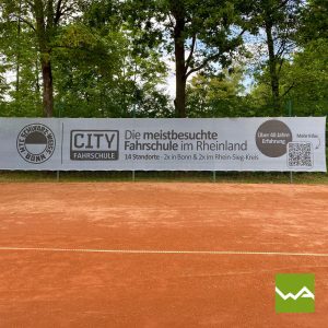 Tennisblende Classic City Fahrschule