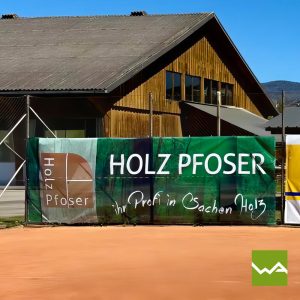 Tennisblende DIGITAL Holz Pfoser
