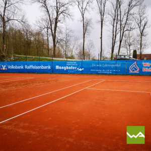 Tennisblenden Stauwerk und Mediamountain