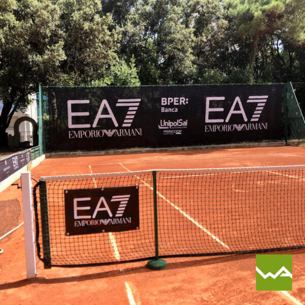 Tennis Banner Classic - Titelbild bedruckt mit EA7