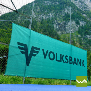 Tennis Werbebanner Volksbank