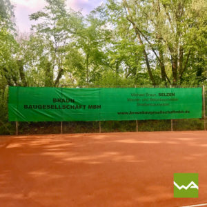 Tennisblende - Braun Baugesellschaft