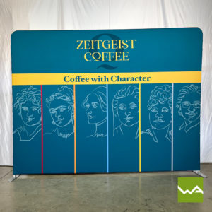 Zipper Werbewand - Zeitgeist Coffee