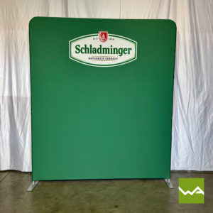 Werbewand mit Textilspannbezug - Schladminger Bier