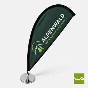 Tisch Beachflag / Tischfahne - Alpenwald