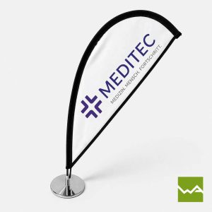 Tisch Beachflag / Tischfahne - Meditec