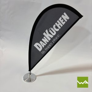 Tischfahne, Tischwimpel und Mini Beachflag - DAN Küchen