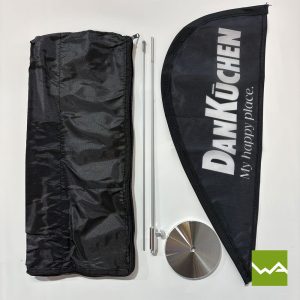 Tischfahne, Tischwimpel und Mini Beachflag SET - DAN Küchen