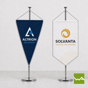 Tischwimpel Tischfahnen Altrion Solvanta