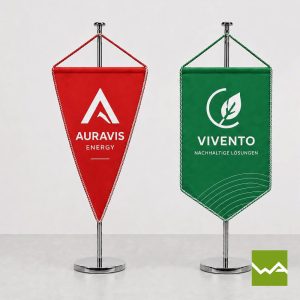 Tischwimpel Tischfahnen Auravis Vivento