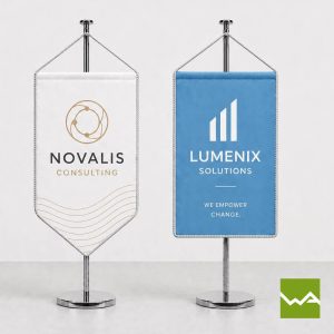 Tischwimpel Tischfahnen Novalis Lumenix