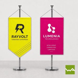 Tischwimpel Tischfahnen Rayvolt Lumeina