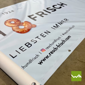 Werbebanner PVC - Resch&Frisch