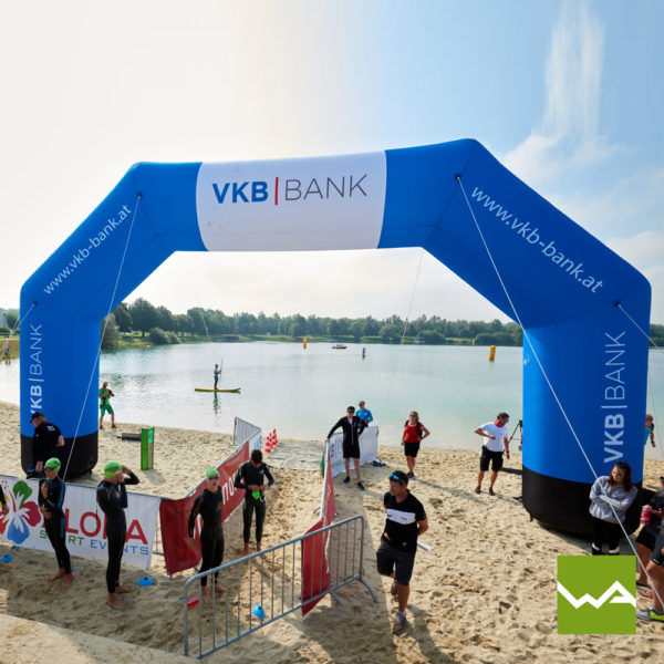 Aufblasbarer Werbebogen Volksbank VKB 2 - Inflatable Advertising Gate