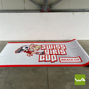 Endlosbanner - Endlosvlies - Werbebanner VLIES Swiss Girls Cup