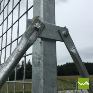 Werbewand Stahl 1