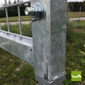 Werbewand Stahl 4