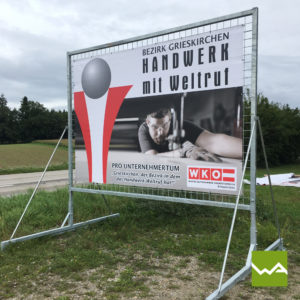 Werbewand Stahl WKO