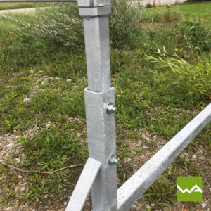 Werbewand Stahl 2