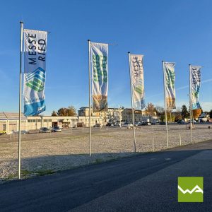 Werbefahnen - Messe Ried 2