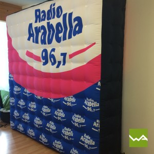 Aufblasbare Werbewand / Aufblasbarer Quader - Radio Arabella 2