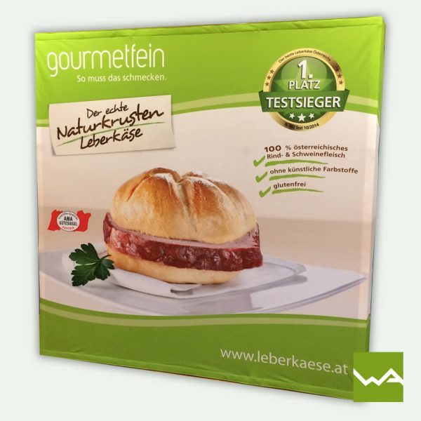 Pop up Display - Textilfaltdisplay - Gourmetfein